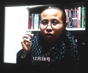 Under arrest in Beijing, Liu Xia was not able to attend the exhibition opening.